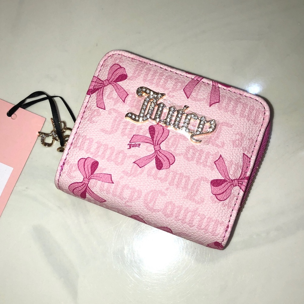 Juicy Couture Light Pink Love Potion Simply Sweet Small ZA Bifold Wallet NWT - Picture 15 of 16
